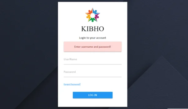 KIBHO Login Guide