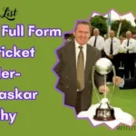 BGT Full Form in Cricket